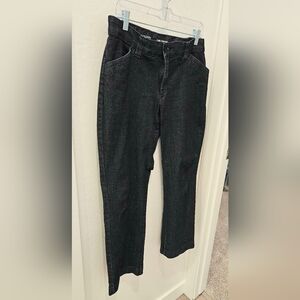 Lee Women's Straight Leg Dressy Blue Jeans, Size 12 Petite